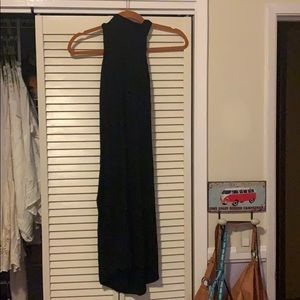 High neck halter body con dress